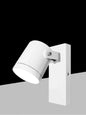 APPLIQUE A PARETE FARETTO ORIENTABILE ATTACCO GU10 LAMPADA X MURO ESTERNO BIANCO