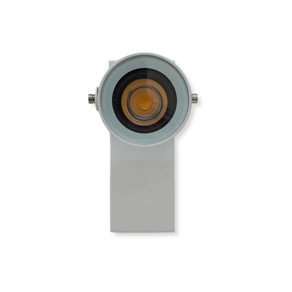 APPLIQUE A PARETE FARETTO ORIENTABILE ATTACCO GU10 LAMPADA X MURO ESTERNO BIANCO