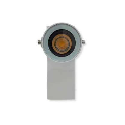 APPLIQUE A PARETE FARETTO ORIENTABILE ATTACCO GU10 LAMPADA X MURO ESTERNO BIANCO