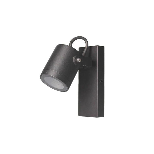 APPLIQUE A PARETE FARETTO ORIENTABILE ATTACCO GU10 LAMPADA PER MURO ESTERNO