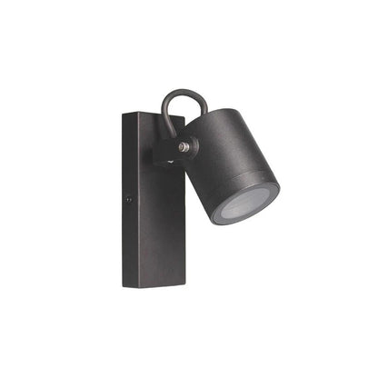 APPLIQUE A PARETE FARETTO ORIENTABILE ATTACCO GU10 LAMPADA PER MURO ESTERNO