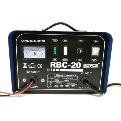 CARICABATTERIE PER AUTO CAMPER 12 24 V RICARICA CARICA BATTERIA 90 180 AH 20 AMP