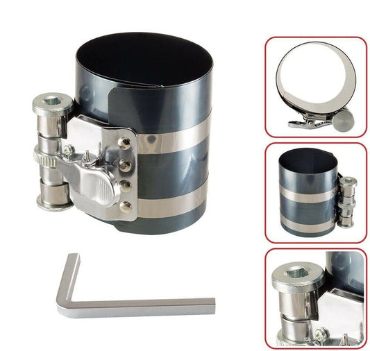 ANELLO CON VITE COMPRESSORE A CRICCHETTO PER ISTALLAZIONE PISTONE 53 - 175 MM