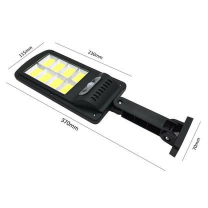 FARETTO 8 LED COB PANNELLO SOLARE . FARO SENSORE RILEVA MOVIMENTO CREPUSCOLARE