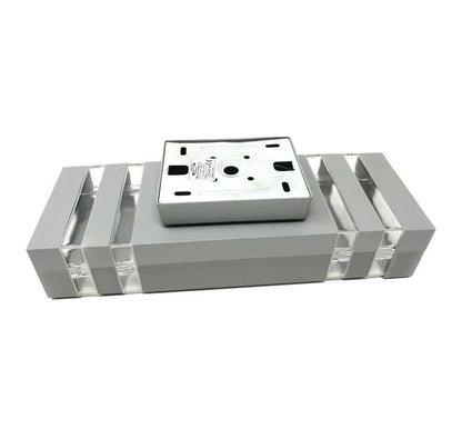 APPLIQUE A PARETE DOPPIA LUCE LAMPADA PER ESTERNO GIARDINO STILE MODERNO ES20