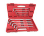 SET 10 CHIAVI ESAGONALI CON BRUGOLA CHIAVE DA 3 A 17 MM MISURE DA 13 A 30,5 CM
