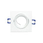 PORTA FARETTO A INCASSO SUPPORTO QUADRATO PORTAFARETTO GU10 P20 BIANCO