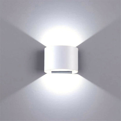 APPLIQUE A PARETE 28 LED 12 W FARETTO LUCE BIANCA 6500K INTERNO ESTERNO ES44-BF