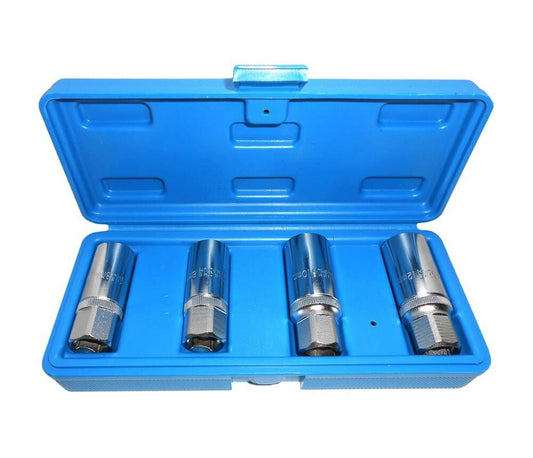 KIT 4 ESTRATTORI PRIGIONIERI A RULLO VITE ESTRATTORE 1/2" 6 8 10 12 MM