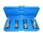 KIT 4 ESTRATTORI PRIGIONIERI A RULLO VITE ESTRATTORE 1/2" 6 8 10 12 MM