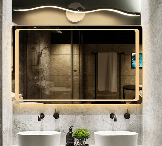 LAMPADA LED 9 W A ONDA DA PARETE ILLUMINAZIONE SPECCHIO QUADRI LUCE CALDA 3000K