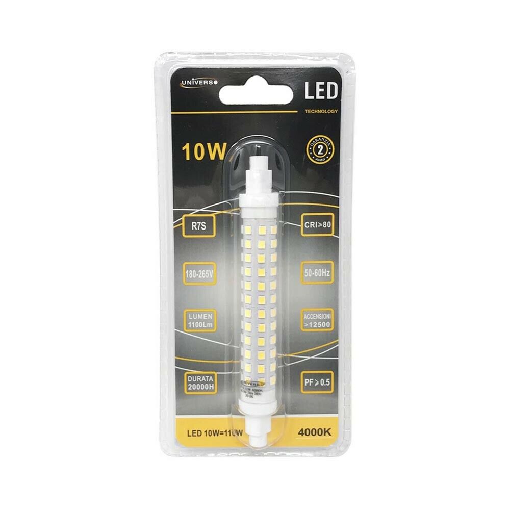 LAMPADINA LED 10W LUCE NATURALE 4000K ATTACCO R7S LAMPADA RICAMBIO PER FARO R7S