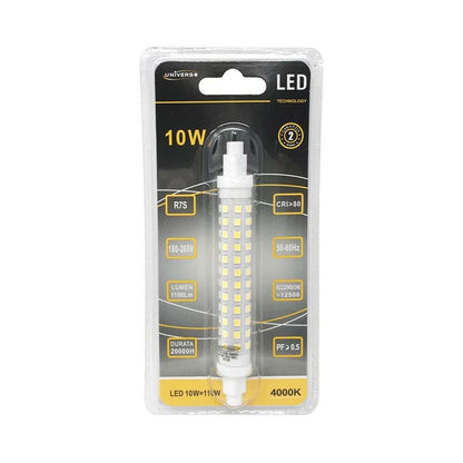 LAMPADINA LED 10W LUCE NATURALE 4000K ATTACCO R7S LAMPADA RICAMBIO PER FARO R7S