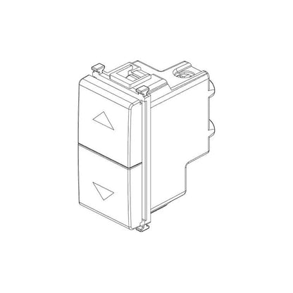 DOPPIO PULSANTE SALI SCENDI BIANCO COMPATIBILE SERIE MATIX