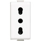 PRESA BIPASSO COMPATIBILE MATIX COLORE BIANCO
