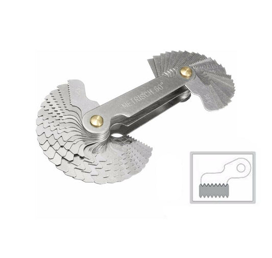 MICRO CALIBRO 52 LAME METRICHE 55 60° FILETTATURA DA 0,25A 6 MM