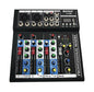 MIXER DJ 4 CH BLUETOOTH LETTORE MP3 AUDIO KARAOKE MIC USB PIANOBAR