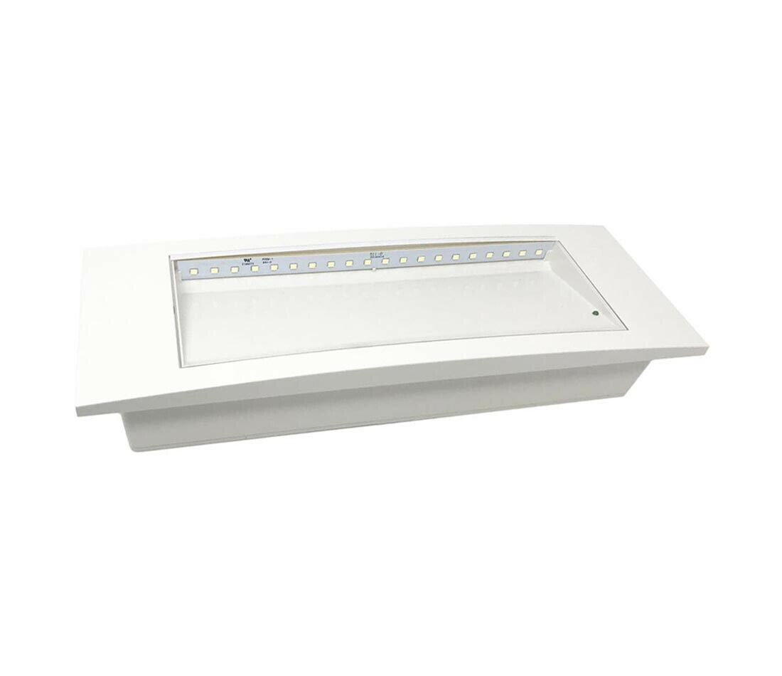 LAMPADA EMERGENZA 20 LED LUCE BIANCA 6000K CLIP SAMSUNG BATTERIA LITIO V-TAC