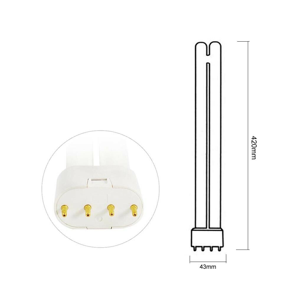 NEON LED 2G11 16 W LAMPADINA 4 PIN 43 CM LAMPADA LUCE BIANCA 6500K 220V