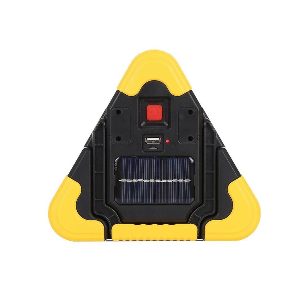 SOS TRIANGOLO LAMPEGGIANTE SEGNALATORE EMERGENZA STRADALE LAMPADA LED STROBO