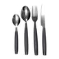 SET 24 POSATE IN ACCIAIO INOX SERVIZIO DA TAVOLA PER 6 PERSONE GRIGIO