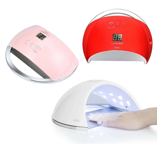 LAMPADA 48W 21 LED UV RICOSTRUZIONE UNGHIE GEL NAIL ART TIMER 30 60 SENSORE