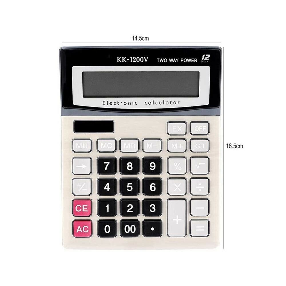 CALCOLATRICE ELETTRONICA PORTATILE . A 12 CIFRE PER NEGOZIO SCUOLA