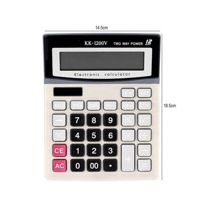 CALCOLATRICE ELETTRONICA PORTATILE . A 12 CIFRE PER NEGOZIO SCUOLA