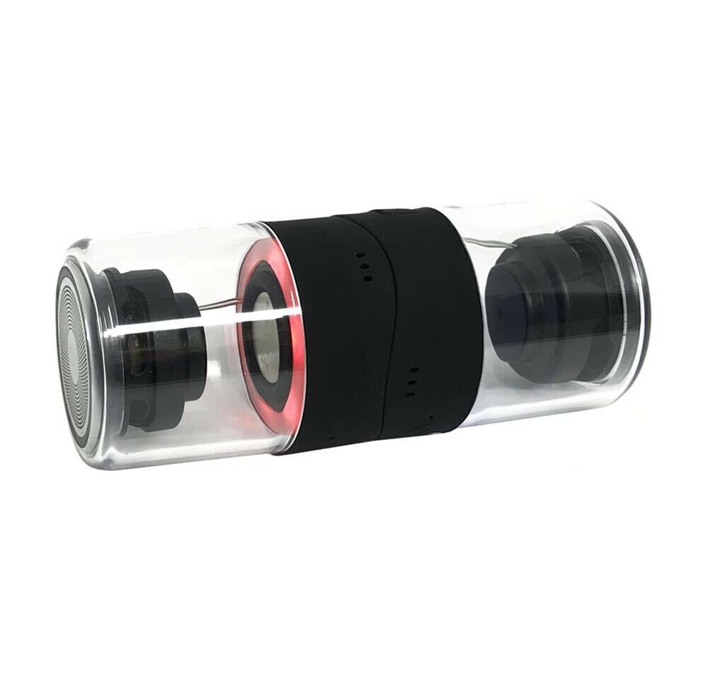 CASSA BLUETOOTH TWS COPPIA 2 ALTOPARLANTI SPEAKER STEREO LUCE LED RGB