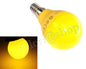 LAMPADINA LED LUCE GIALLA 4W E14 . LAMPADA SFERA COLOR GIALLO LAMPADINE X DECORARE