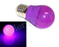 LAMPADINA LED LUCE VIOLA 4W LAMPADA . SFERA LUCI COLORI LAMPADINE DECORAZIONI E27
