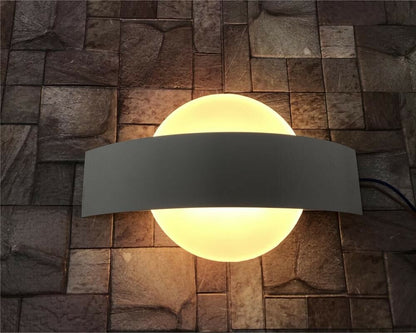 APPLIQUE LED DA PARETE DOPPIA EMISSIONE LAMPADA 8 WATT LUCE CALDA E17-BC