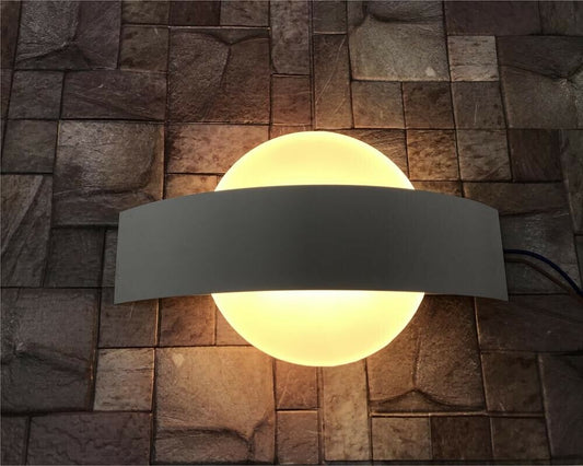 APPLIQUE LED DA PARETE DOPPIA EMISSIONE LAMPADA 8 WATT LUCE CALDA E17-BC