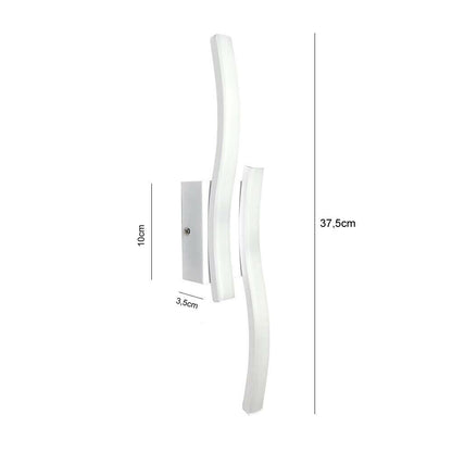 APPLIQUE DA PARETE LED LUCE BIANCA 10 WATT 6500K LAMPADA STILE MODERNO