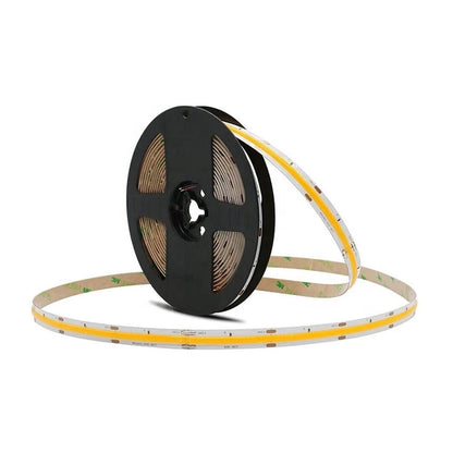 STRISCIA LED COB LUCE CALDA BOBINA 50 METRI 24 V SMD 500 WATT 3000K 8 MM