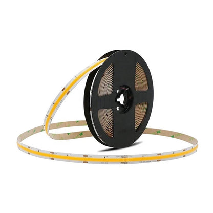 STRISCIA LED COB LUCE NATURALE BOBINA 50 METRI 24 V SMD 500 WATT 4000K 8 MM