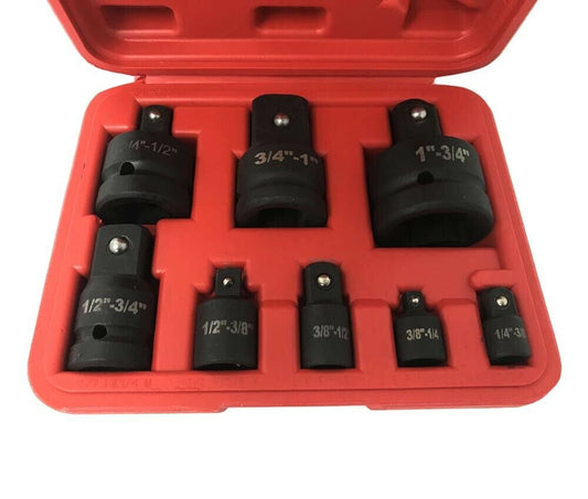 KIT 8 ADATTATORI RIDUTTORI IMPATTO BUSSOLE ARIA COMPRESSA