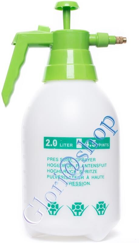 SPRUZZINO MANUALE 2 LT PER PIANTE FIORI POMPA ACQUA A PRESSIONE