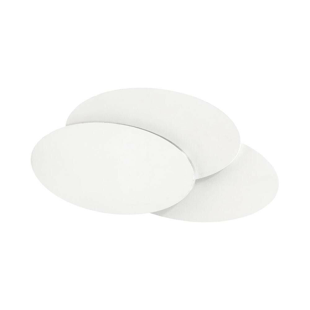 APPLIQUE 12 W IN VETRO OVALE LAMPADA . LED LUCE BIANCA DA PARETE INTERNO E33F