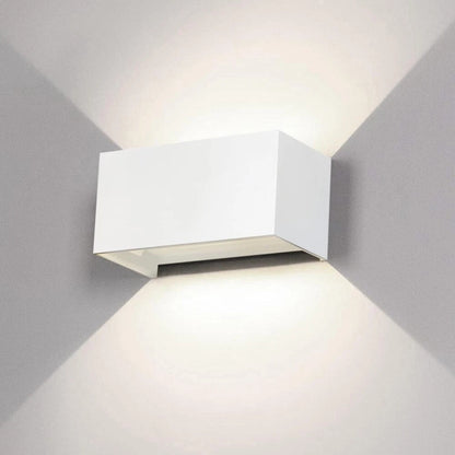 APPLIQUE LED LUCE NATURALE LAMPADA A PARETE DOPPIA EMISSIONE FARETTO 24 W BIANCO