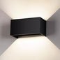 APPLIQUE LED 24 W LAMPADA DA PARETE DOPPIA EMISSIONE LUCE NATURALE 4000K NERO