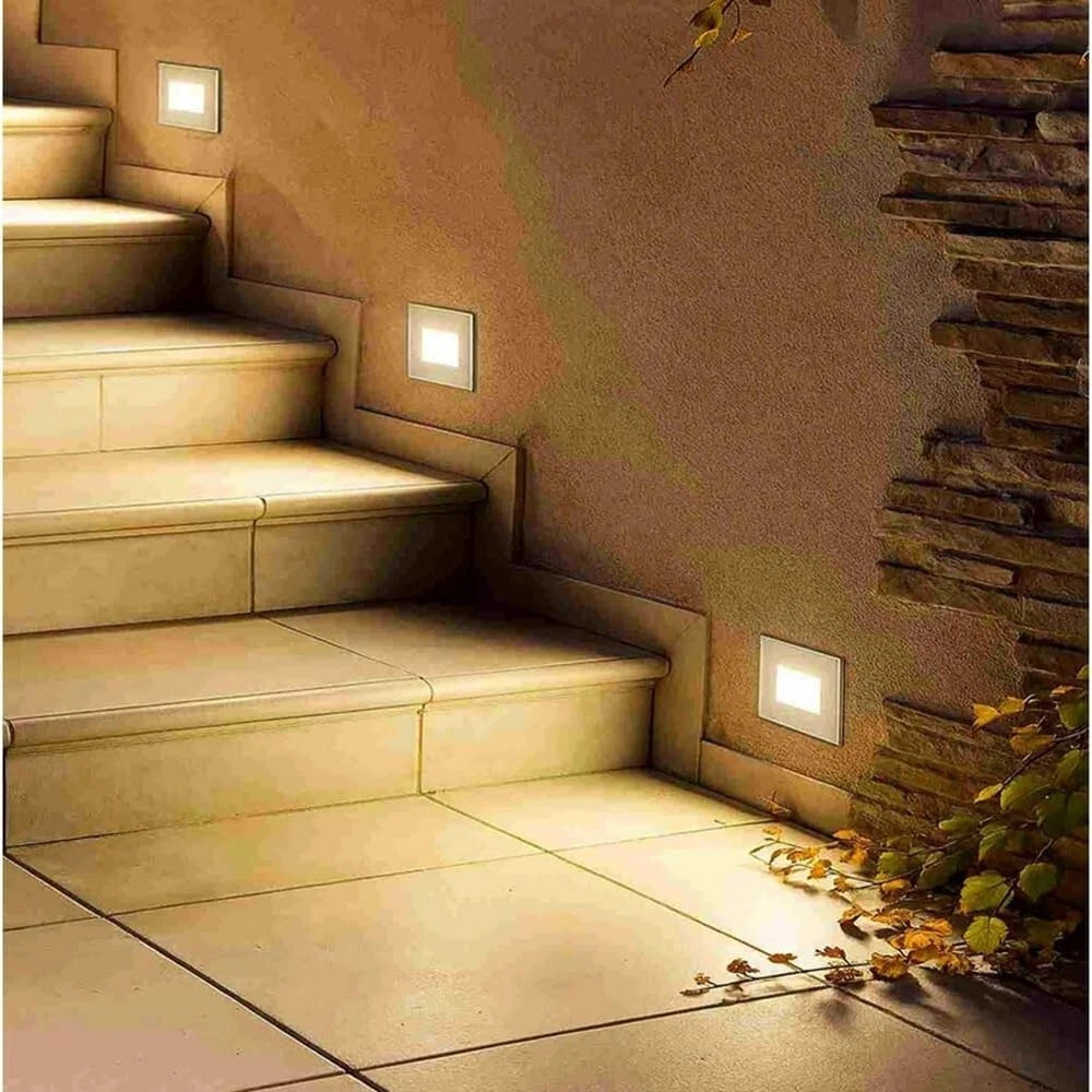 SEGNAPASSI A INCASSO FARETTO LED LUCE BIANCA CALDA NATURALE SEGNAPASSO 3 CCT