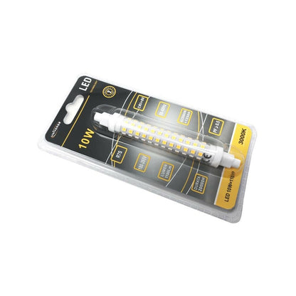LAMPADINA LED 10W LUCE CALDA 3000K . ATTACCO R7S LAMPADA RICAMBIO PER FARO
