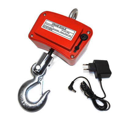 BILANCIA ELETTRONICA INDUSTRIALE 1000 KG DISPLAY LED GANCIO DA GRU ACCIAIO INOX