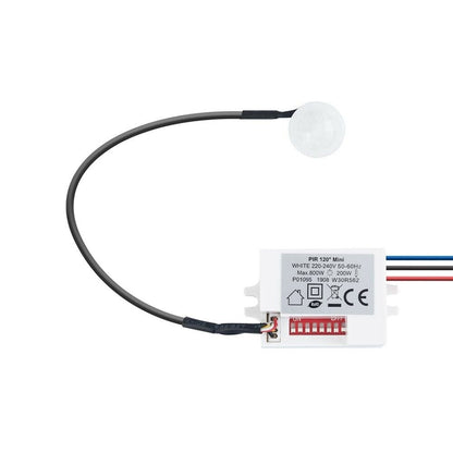 MINI SENSORE RILEVA MOVIMENTO DA INCASSO PER FARO LAMPADA LED RILEVATORE 360°