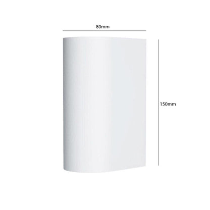 APPLIQUE DOPPIA EMISSIONE A PARETE INTERNO ESTERNO IP65 PORTA FARETTO GU10 ES14B