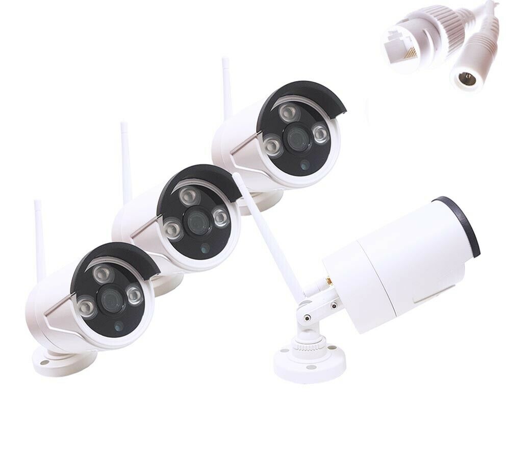 KIT VIDEOSORVEGLIANZA WIFI DVR NVR IPCAM 4CH MONITOR LCD 10 4 TELECAMERA HD