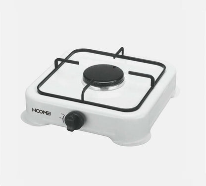 FORNELLO DA CAMPEGGIO CUCINA A GAS GPL PIASTRA 1 FUOCO BRUCIATORE BIANCO