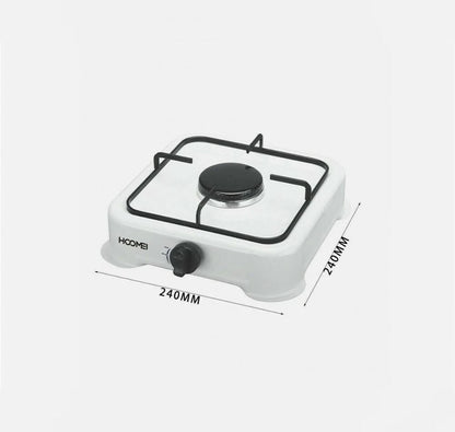 FORNELLO DA CAMPEGGIO CUCINA A GAS GPL PIASTRA 1 FUOCO BRUCIATORE BIANCO