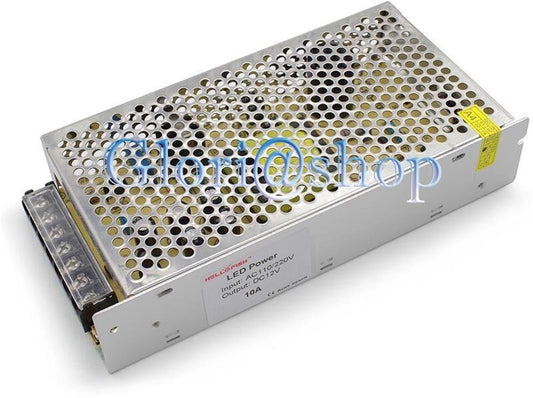 ALIMENTATORE STABILIZZATO 10 AMP . SWITCHING 12V ALIMENTAZIONE 220V STRISCIA LED